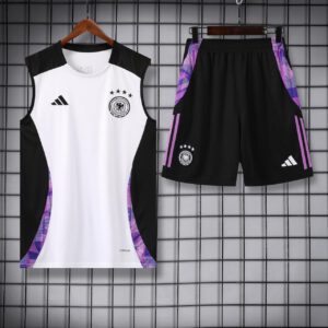 Germany White Sleeveless Training kit