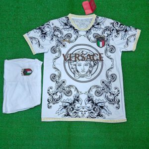 Italy X Versace White Jersey and Shorts