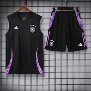 Germany Black sleeveless training set