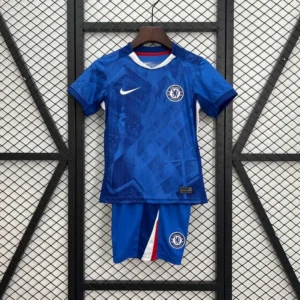 2025-2026  Chelsea FC Home Football Jersey and Short Kit